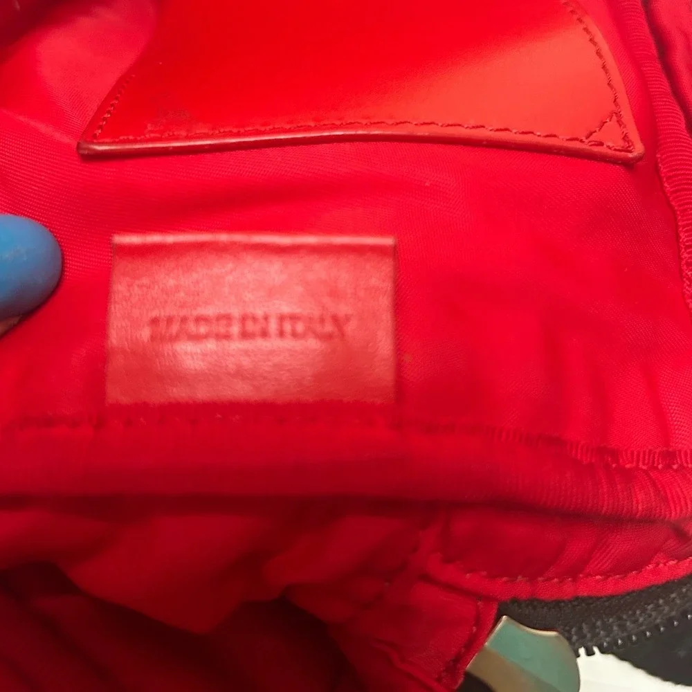 Christian Louboutin‎ Loubilab Tie Dye Nylon Crossbody Belt Bag Red Logo #838